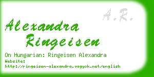 alexandra ringeisen business card